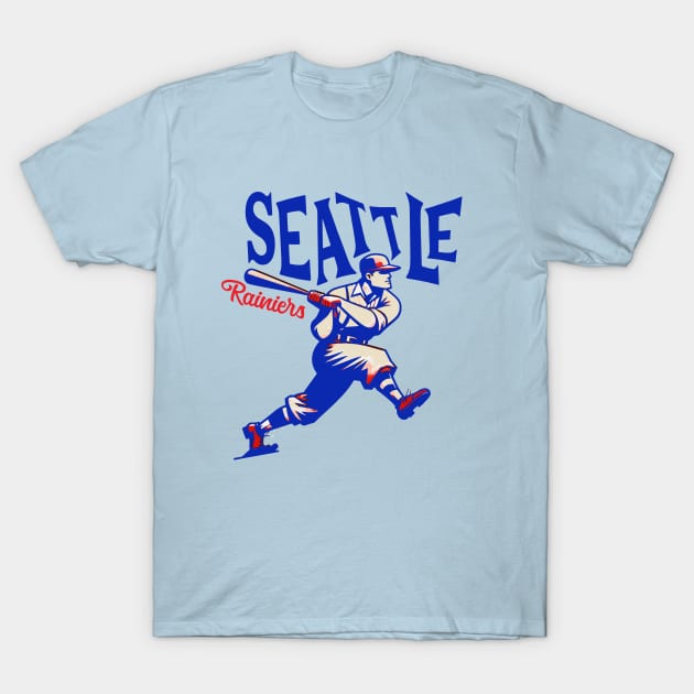 Defunct Seattle Rainiers Baseball team 1903 T-Shirt by Nostalgia Avenue